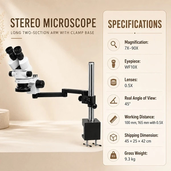 weighted-post-stereo-microscope-technical-specifications