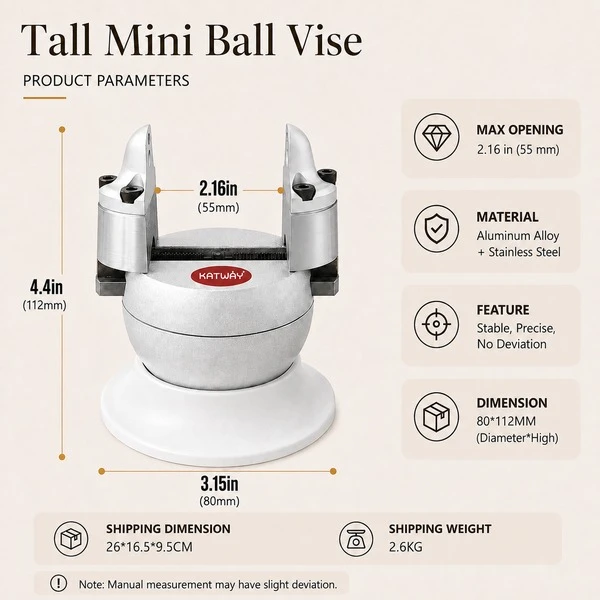 tall-mini-ball-vise-product-parameters
